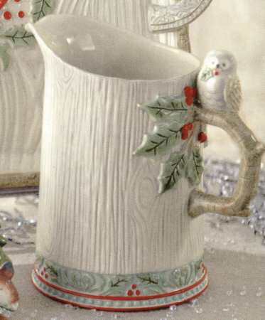 Winter Wilderness Figural Pitcher