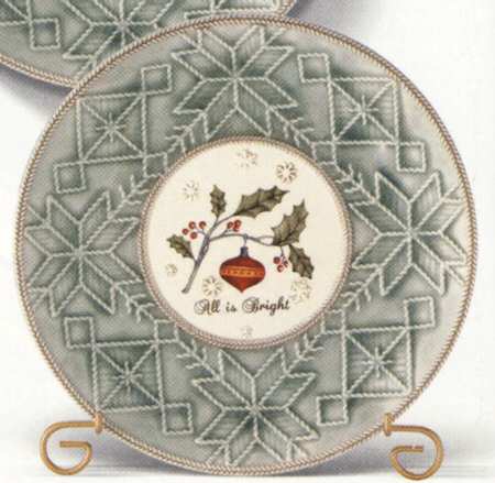 Winter Wilderness Salad/Dessert Plate