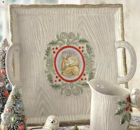 Winter Wilderness 16" Square Tray