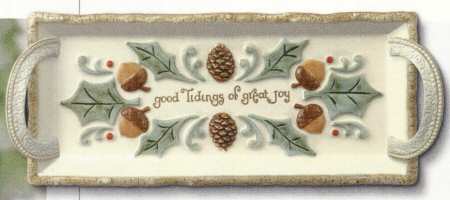 Winter Wilderness 13" Embossed Rectangular Tray