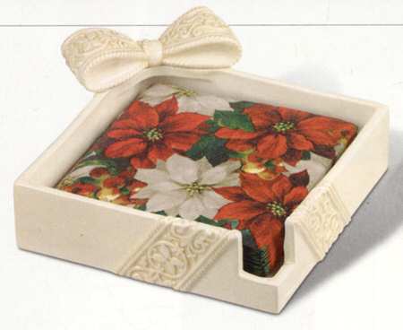 Winterbloom Napkin Holder Sculptured