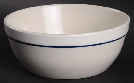 Casualware White Rim Blue Soup/Cereal Bowl