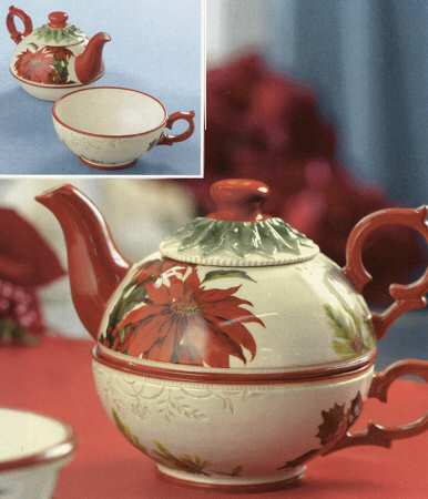 Let Nature Sing Individual Teapot & Lid with Cup