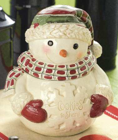 Snocountry Figural Cookie Jar & Lid