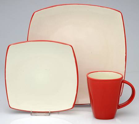 Soho Lounge Two Tone Red 12 Piece Set