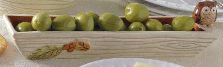 Crimson Hollow Olive Dish