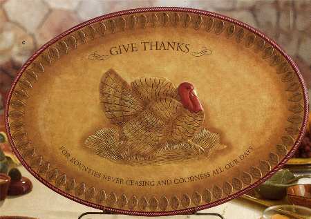 Home Again 22" Oval Serving Platter