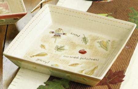 Home Again 10" Square Serving Bowl
