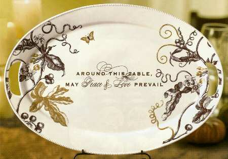 Gift of Thanks 17" Oval Serving Platter