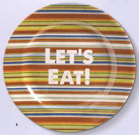 Backyard Bbq Melamine Dinner Plate
