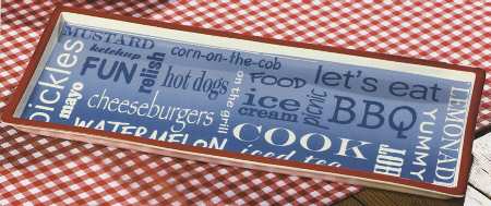 Backyard Bbq 15" Rectangular Tray