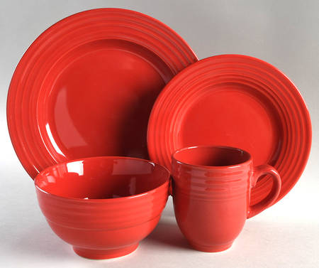 Stanza Red 4 Piece Place Setting