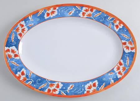 Spanish Botanica 14" Oval Serving Platter