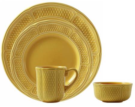 Pont Aux Choux Yellow Dinner Plate