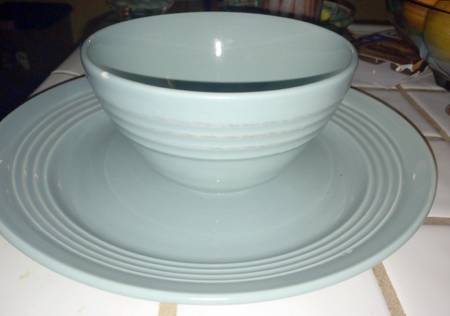 GID193 Blue Green Soup/Cereal Bowl
