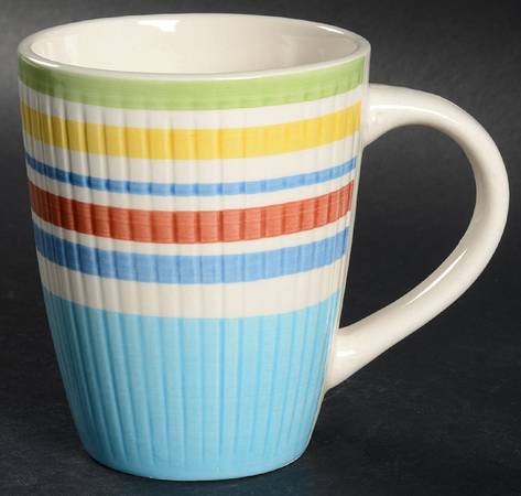 Festive Stripes Blue Mug