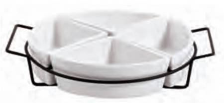 Gracious Dining (4 Section) Round Server & Metal Stand
