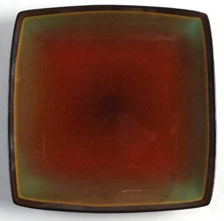Tequesta Square Red Salad Plate