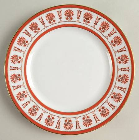 Palmette Scarlatto (Red) Salad/Dessert Plate
