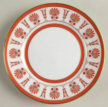 Palmette Scarlatto (Red) Bread & Butter Plate