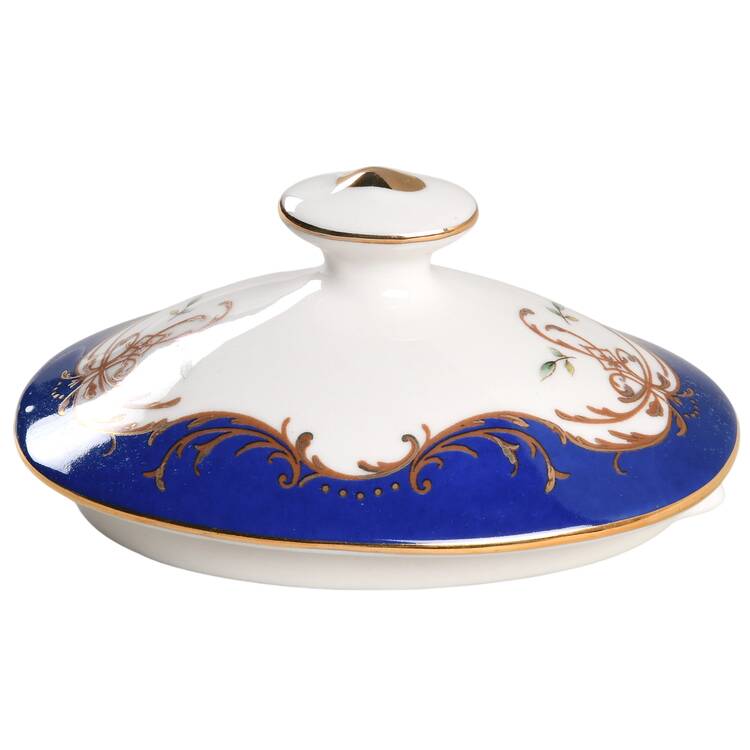 Birds Royal Blue Lid for Teapot