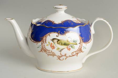 Birds Royal Blue Teapot & Lid