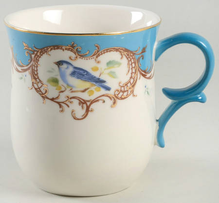 Birds Peacock Blue Mug