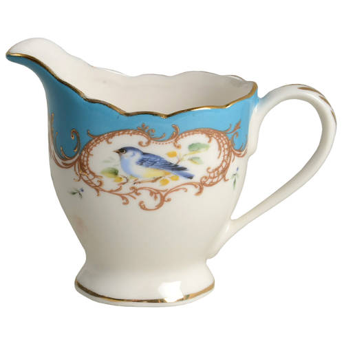 Birds Peacock Blue Creamer
