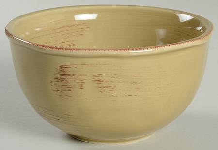 Hammered Shades Camel Beige Soup/Cereal Bowl
