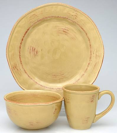 Hammered Shades Camel Beige 12 Piece Set