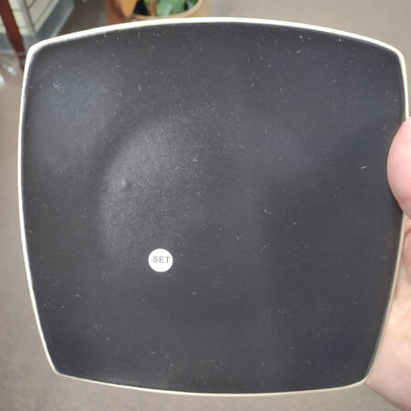 Novastone Grey Square Salad Plate
