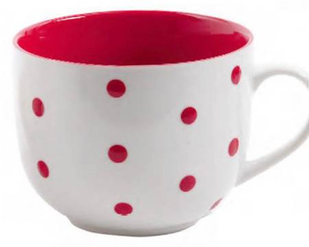 Polka Rossa Latte Mug