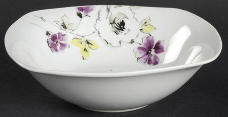Purple Bloom Soup/Cereal Bowl