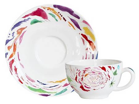 Passion Flat Cup & Saucer Set