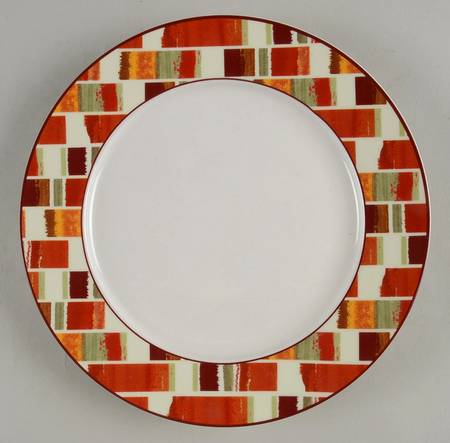 Julia Street Red Salad Plate