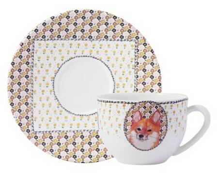 Darling Dog Jumbo Cup & Saucer Set
