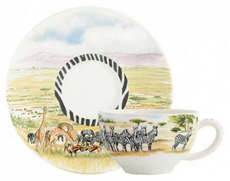 Safari Flat Cup & Saucer Set