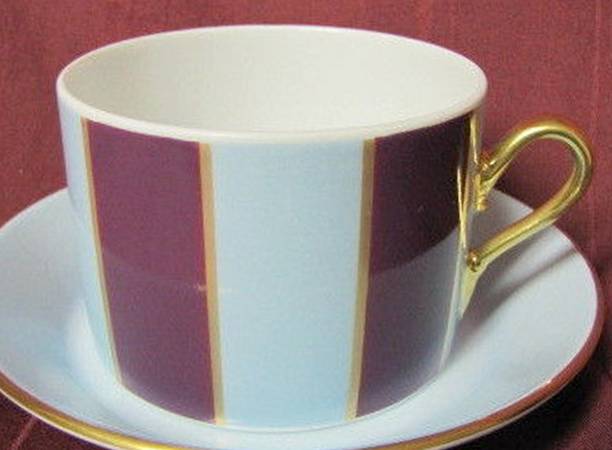 Tra le Righe Flat Demitasse Cup & Saucer Set