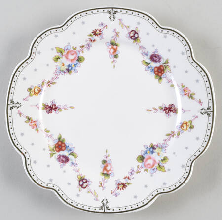 Rose Swag Salad Plate