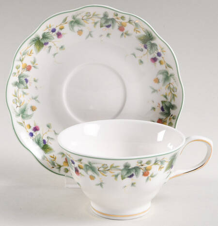 Berry Yard Footed Cup & Saucer Set