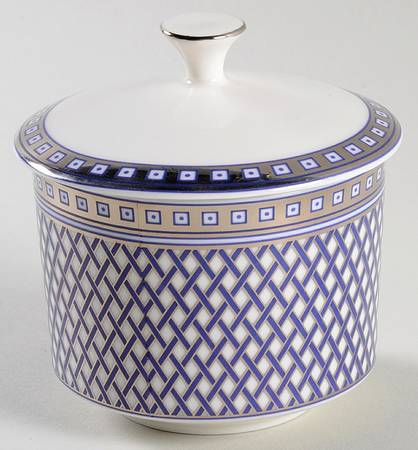 Metro Blue Sugar Bowl & Lid