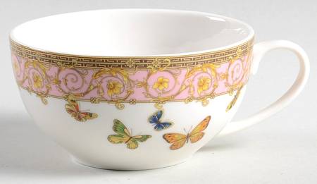 Pink Butterfly Cup for Individual Teapot & Lid with Cup