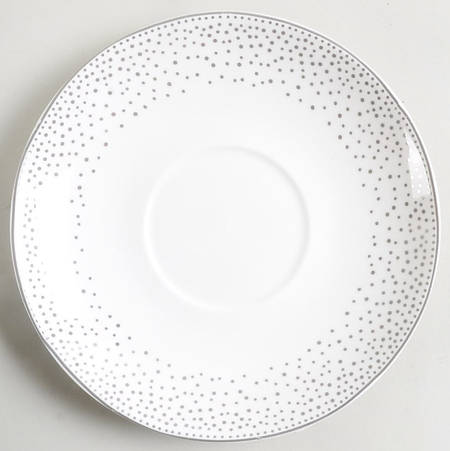 Metallic Silver Dots Saucer for Jumbo Cup