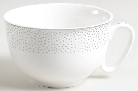 Metallic Silver Dots Jumbo Cup