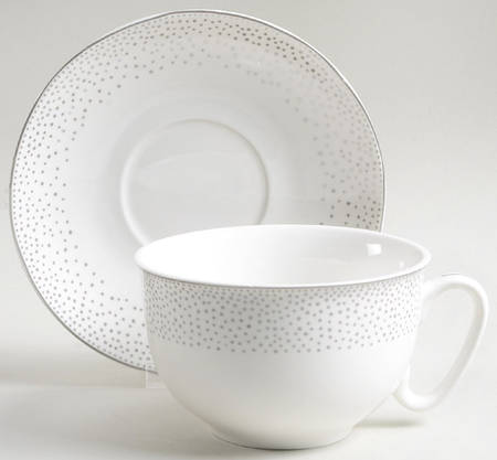 Metallic Silver Dots by Grace's Teaware