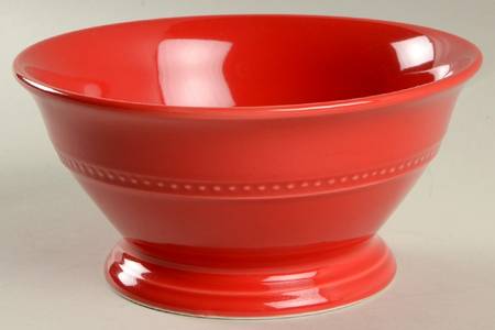 Barberware Red (Round) Soup/Cereal Bowl