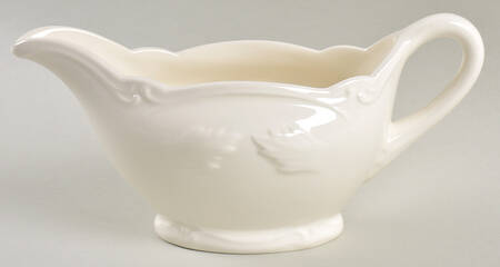 Rocaille Blanc (White) Open Sauce Boat