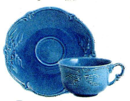 Rocaille Pastel Flat Cup & Saucer Set