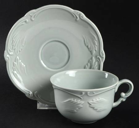 Rocaille Pastel Flat Cup & Saucer Set