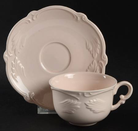 Rocaille Pastel Flat Cup & Saucer Set
